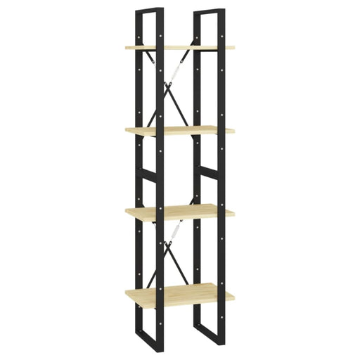 4-tier Book Cabinet 40x30x140 Cm Solid Pine Wood Nblaxx