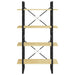 4-tier Book Cabinet 80x30x140 Cm Solid Pine Wood Nblalx