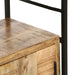 4 - tier Bookcase 80x30x180 Cm Rough Mango Wood Xnaaxx