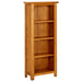 4-tier Bookcase Solid Oak Wood Ttoiab