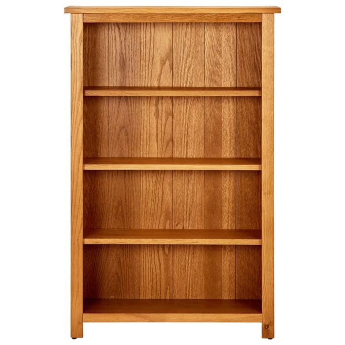 4-tier Bookcase Solid Oak Wood Ttoitp