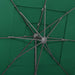 4-tier Parasol with Aluminium Pole Green 250x250 Cm Totnxo