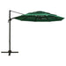 4-tier Parasol with Aluminium Pole Green 3x3 m Totnxk