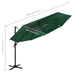 4-tier Parasol with Aluminium Pole Green 3x3 m Totnxk
