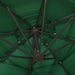 4-tier Parasol with Aluminium Pole Green 3x3 m Totnxk