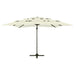 4-tier Parasol with Aluminium Pole Sand 250x250 Cm Totnxb