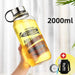 400/2000ml Glass Cup with Lid for Coffee