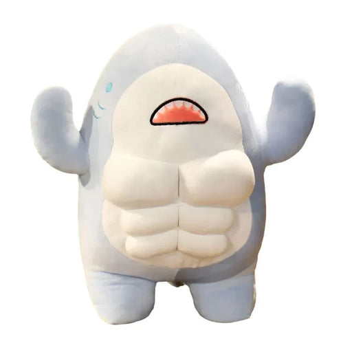 40cm Muscle Shark Plush Toy For Girls And Boys Strong
