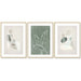 40cmx60cm Abstract Body and Leaves 3 Sets Gold Frame Canvas