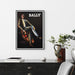 40cmx60cm Bally Man & Woman 2 Sets Black Frame Canvas Wall