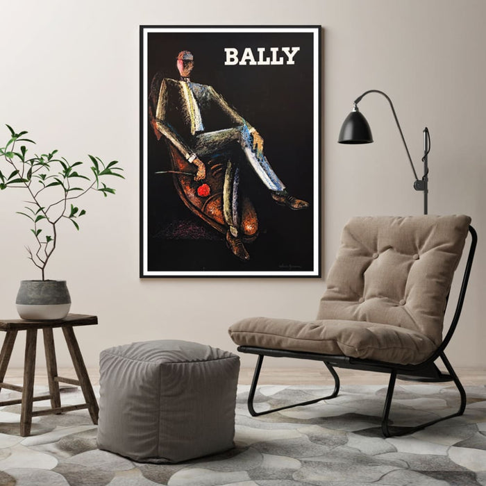 40cmx60cm Bally Man & Woman 2 Sets Black Frame Canvas Wall