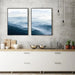 40cmx60cm Blue Mountains 2 Sets Black Frame Canvas Wall Art