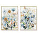 40cmx60cm Colourful Floras Watercolour Style 2 Sets Gold