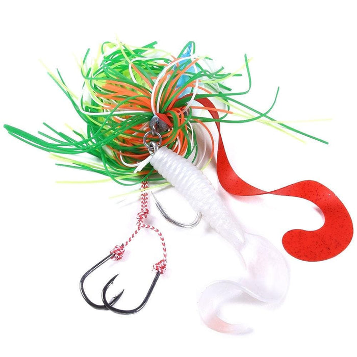 40g Fish Head Beard Lead Hook For Hengjia Jig