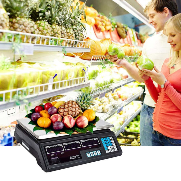 2x 40kg Digital Commercial Kitchen Scales Shop Electronic