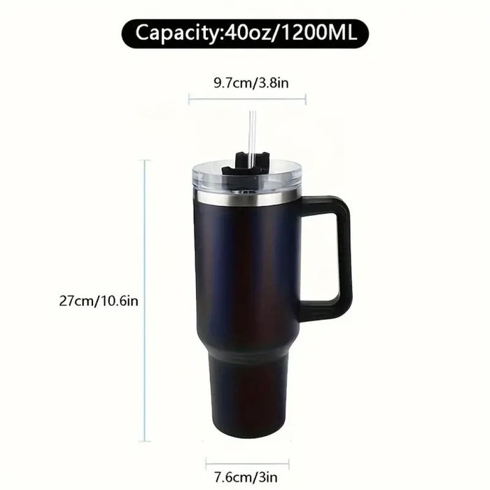 40oz Portable Stainless Steel Insulation Cup With Handle