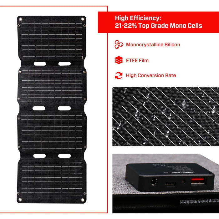 40w Solar Panel Portable Charger Jumpspower Power Generator
