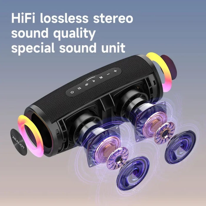 40w Tooth Speaker With Powerful Bass Ipx6 Waterproof