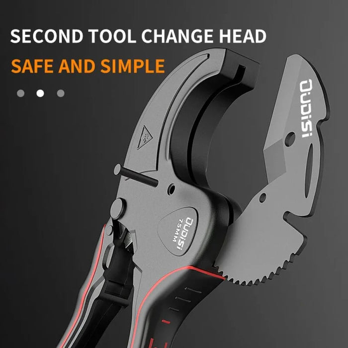 42 75mm Pipe Cutter Aluminum Ratchet Scissors for Pvc Pu Pp