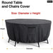 420d Garden Furniture Chair Set Dust Covers Waterproof