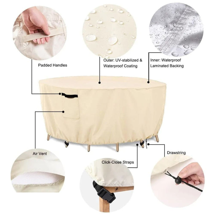 420d Garden Furniture Chair Set Dust Covers Waterproof