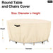 420d Garden Furniture Chair Set Dust Covers Waterproof
