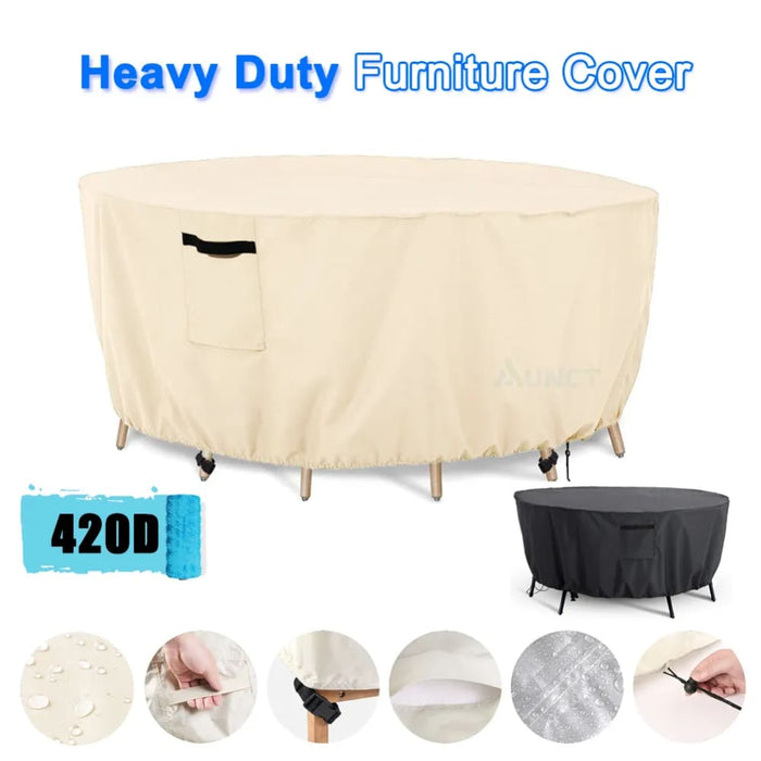 420d Garden Furniture Chair Set Dust Covers Waterproof