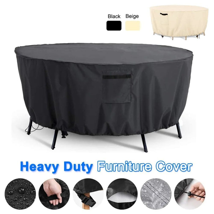 420d Outdoor Round Table Chair Set Cover Garden Furniture