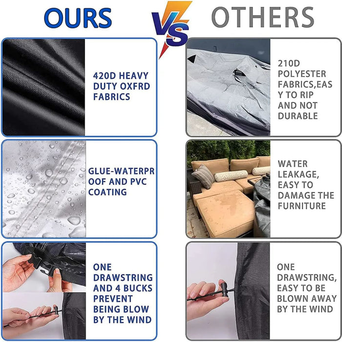 420d Outdoor Waterproof Patio Furniture Covers Heavy Extra