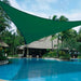 420d Triangle Shade Sail Green Waterproof Polyester Awning