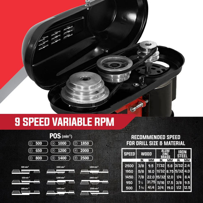 420w Drill Press Pedestal Benchtop Stand Pillar Variable