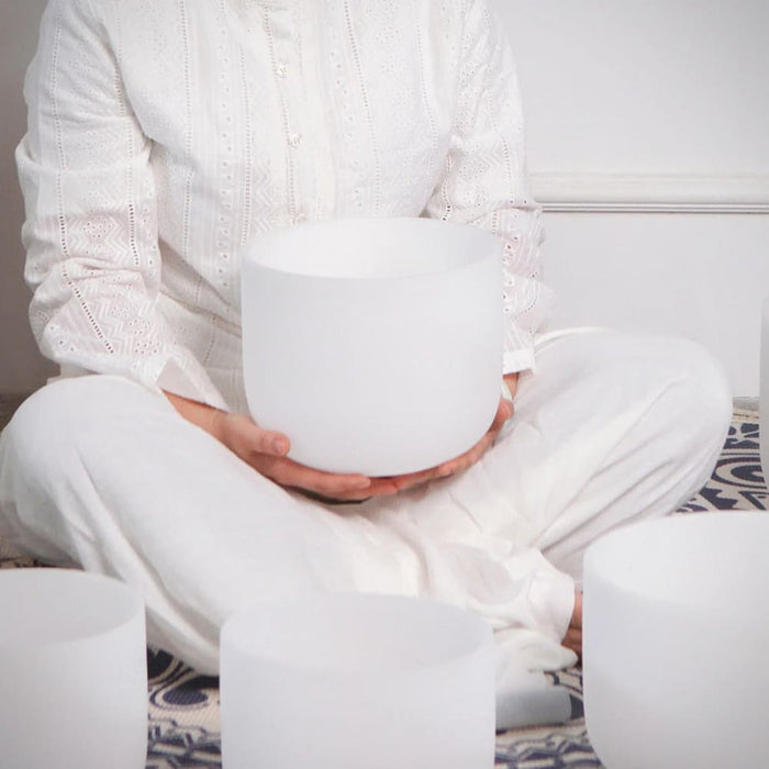 432hz/440hz 6’a 8’c 10’f Quartz Crystal Singing Bowl Chakra