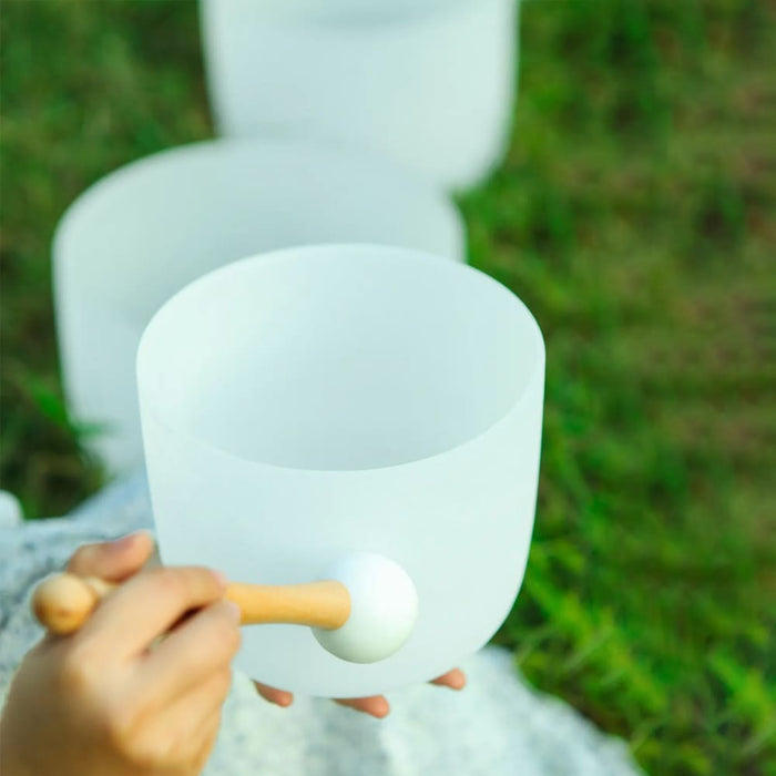 432hz/440hz 6’a 8’c 10’f Quartz Crystal Singing Bowl Chakra