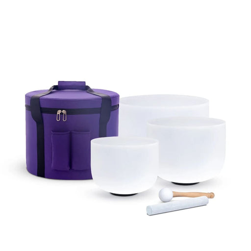 432hz/440hz 6’a 8’c 10’f Quartz Crystal Singing Bowl Chakra