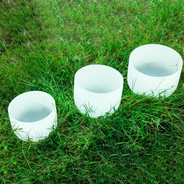 432hz/440hz 6’a 8’c 10’f Quartz Crystal Singing Bowl Chakra