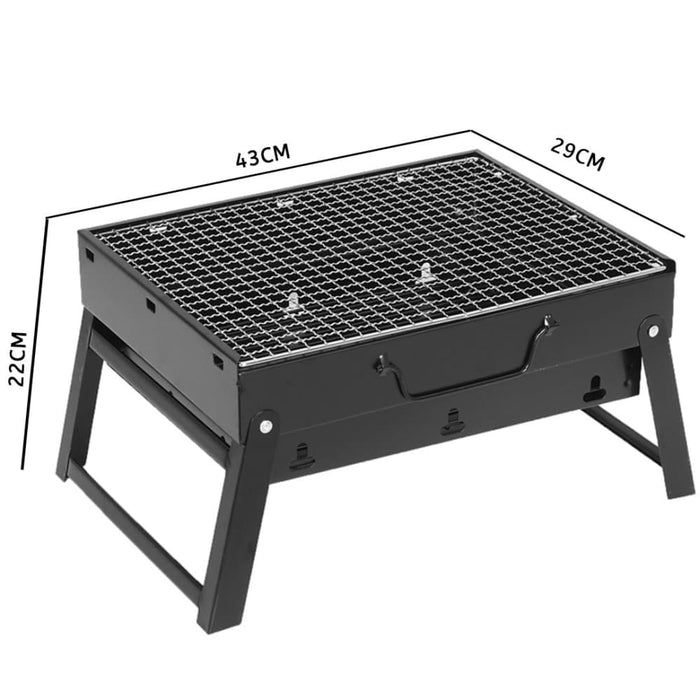 43cm Portable Folding Thick Box-type Charcoal Grill For