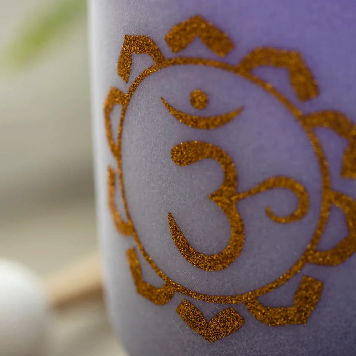 440hz/432hz b Note 7 Inch Crown Chakra Design Quartz