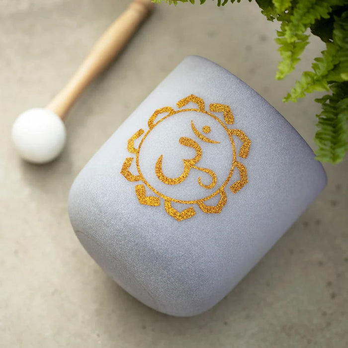 440hz/432hz b Note 7 Inch Crown Chakra Design Quartz