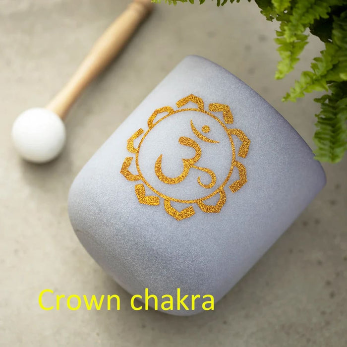 440hz/432hz b Note 7 Inch Crown Chakra Design Quartz