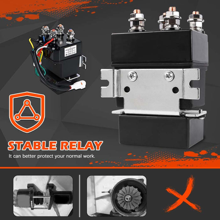 4500lb Electric Winch 12v Boat Trailer Atv Steel Cable