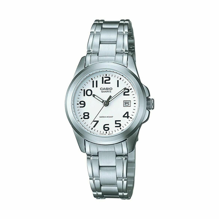 Unisex Watch By Casio Ltp1259Pd7Beg White Silver