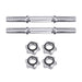 45cm Dumbbell Bar Solid Steel Pair Gym Home Exercise