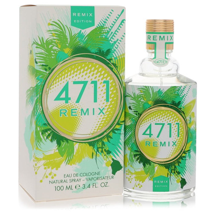 Remix Green Oasis Eau De Cologne Spray By 4711 For Men-100 Ml