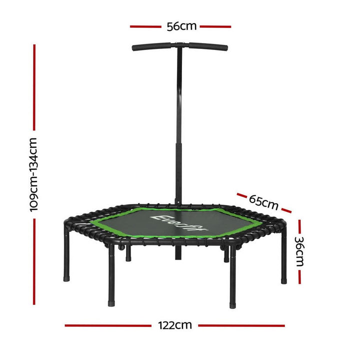 48 Inch Hexagon Trampoline Kids Exercise Adjustable