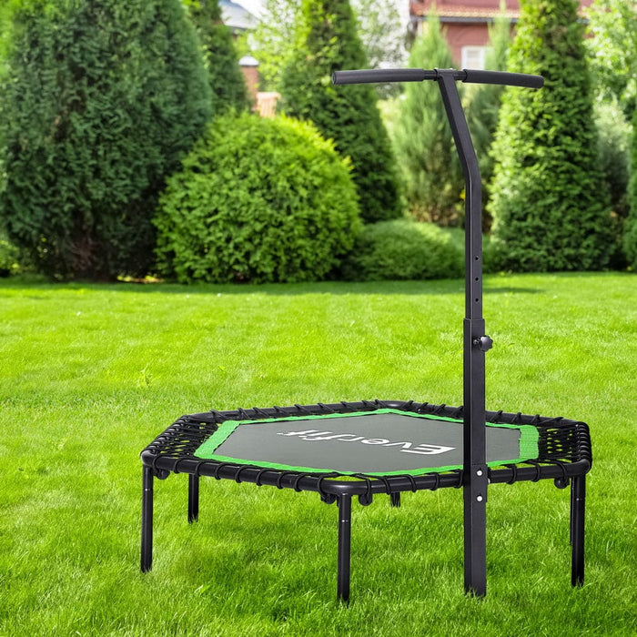 48 Inch Hexagon Trampoline Kids Exercise Adjustable
