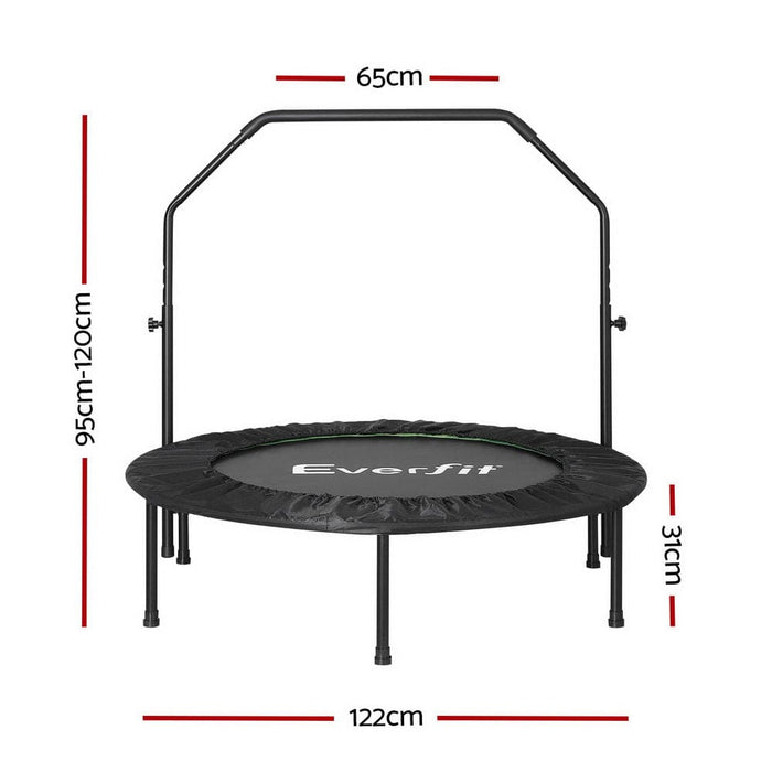 48 Inch Round Trampoline Kids Exercise Fitness Adjustable