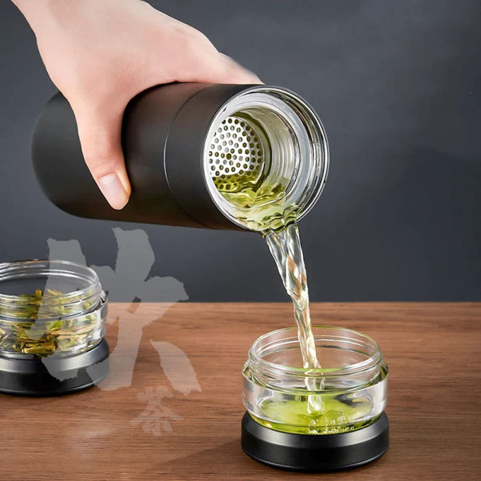 480ml Stainless Steel Coffee Cup with Lid and Ceramic Liner