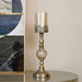 48cm Glass Candle Holder Stand Metal