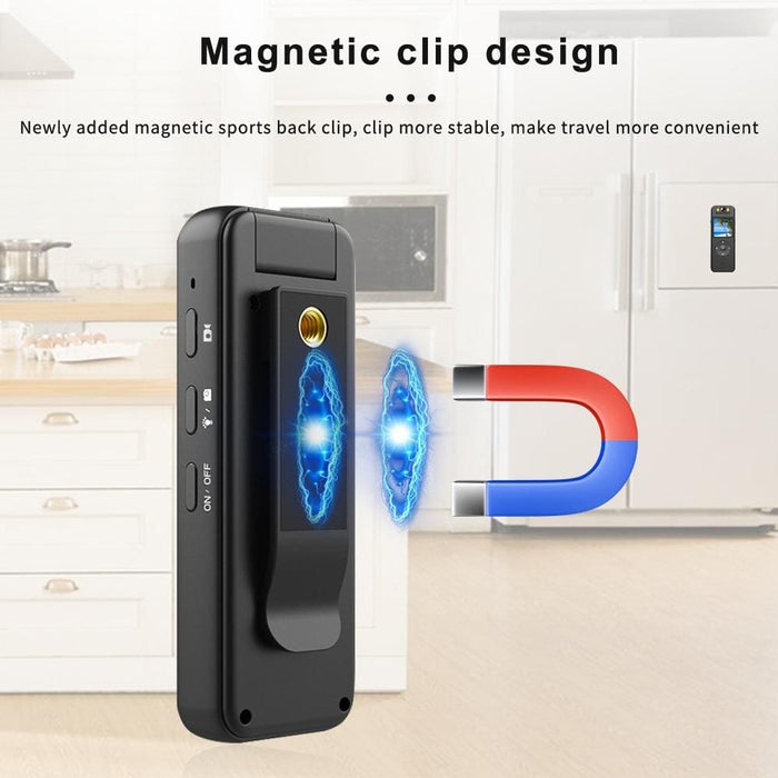 4k Hd Clip On Video Recorder With Ring Stand