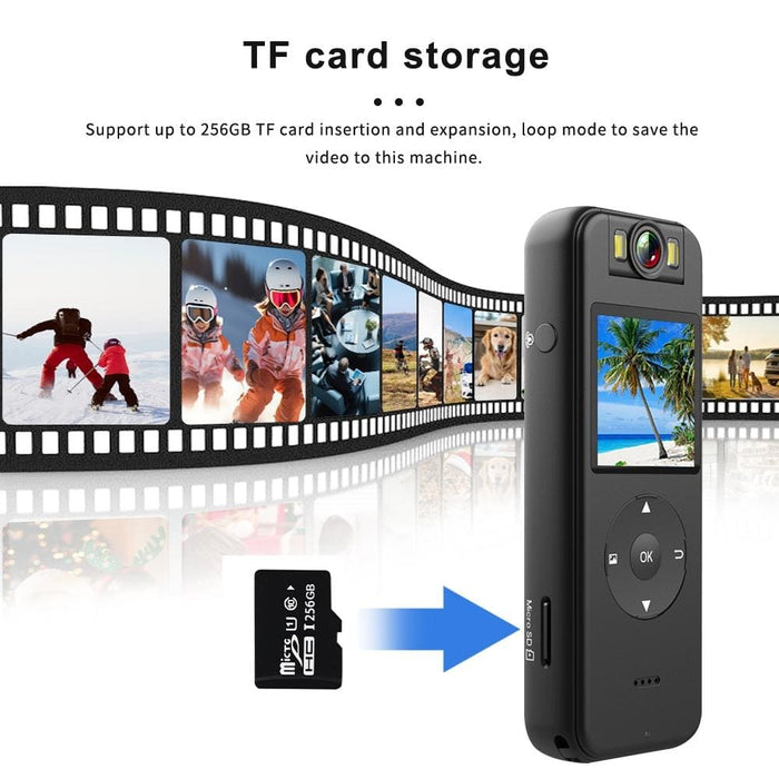 4k Hd Clip On Video Recorder With Ring Stand